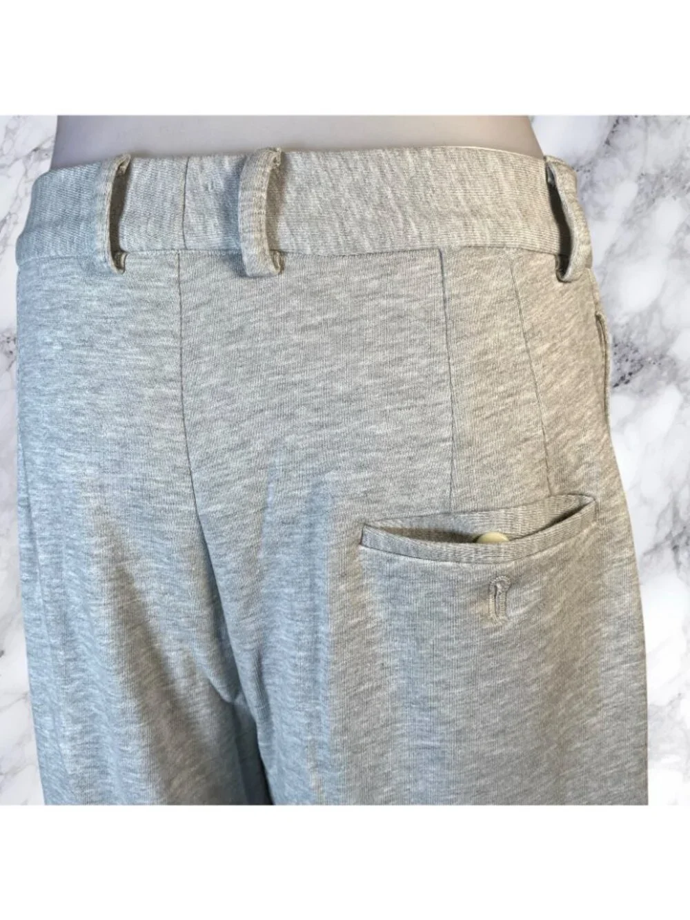 Helsa Organic Blend Enzyme Trousers in Heather Grey - Picture 11 of 11